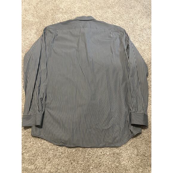Lacoste Men’s Blue Stripe Button Shirt Long Sleeve Size 44 - Picture 3 of 9